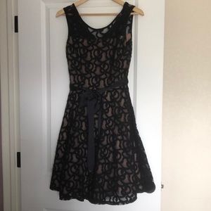 Frank Lyman Navy blue skater dress